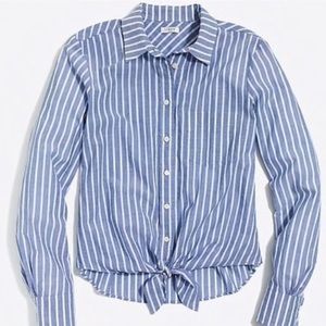 J. Crew button down tie front shirt
